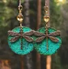 Kolczyki Dangle Boho Słoneflower Kreatywna moda zabytkowe zaręczyny Wedding Drop Kobietowe prezenty biżuterii