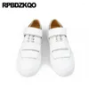 Casual Shoes 46 Platform Trainers Sneakers Skate Men Italy Brand Big Size Lace Up äkta läder Creepers Metal Tips 11 Spring