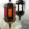 Titulares de velas estilo nórdico retro criativo metal castiçal portador de ferro jardim pendurado lâmpada de vento decoração de casamento romântico em casa