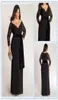 Elegant ALine Plus Size Special Occasion Dresses Lace Top Sash OffShoulder VNeck 34 Long Sleeve AnkleLength Ladies Formal Pro5234799