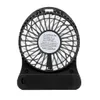 Elektriska fläktar Portable Rechargeble LED Light Fan Cooler Mini Desk USB 18650 Batterifläkt D240429