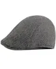 Berets HT3440 pour les hommes Béret rayé vintage ivy sboy plafonne plate automne hiver rétro artiste peintre mâle1637945