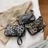 Bag Fashion Animal Pattern Women Handbags Portable Zebra Leopard Print Casual PU Leather Shoulder Underarm Zipper Lady Tote