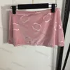 Pink Velvet Two Piece Dress Womens T Shirt Cropped Tops Short Skirt Full Jacquard Dresses