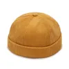 EUSA Beanie/Skull Caps 2022 Vintage Summer Cotton Brimless Skullies Cap For Women Men Solid Color Street Portable Docker Hats Beanie Hat Hip Hop Hats d240429