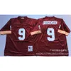 Rugby jersey rood leren team geborduurde collectie Amerikaan mn