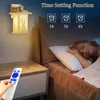 Ponderie murale moderne à batterie avec télécommande - Recchardipable 12000mAh, 3 couleurs de mur à LED dimmable, lampe intérieure sans fil pour chambre à coucher