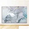 Schilderijen Samenvatting Goud blauw Wall Art Print Moderne stijl Canvas inkt schilderij Noordse decoratief beeld Home Decor Marble Texture Drop Dhkao