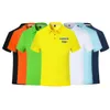 Maglietta da polo asciugata maschile da donna golf polo da stampa fai-da-te ricami logo bianco blu navy blu nero 11 colore solido