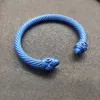bracelet câble dy bracelet de bracelet de créateur bijoux pour hommes argentés or argent noir bleu couleurs greeen couleurs en acier inoxydable bracelet dy bijoux concepteurs d'anniversaire cadeau 5 mm 7 mm