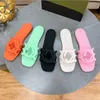 Designer Slipper Cut-Out-dia's Women Sandaal Interlocking Slide Summer Flats Heel Sandals Rubber Mule Beach Scuff Shoes