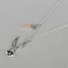 Collier swarovskis Designer Femmes de qualité originale de qualité luxe mode amusant Rabbit Octopus Style Collier charmant Little White Rabbit Carrot Collar Collar Femme