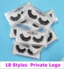 3D Mink Eyelashes Extensiones individuales de pestañas 3D Logotipo privado Logotipo de empaque de ojo personalizado Caja de empaquetado False Mink Mink Eye Lash6380161
