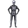 Halloween Carnival Scary Skull Cosplay Skeleton jumpsuit kostuum voor kind volwassene