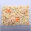 Decoratieve bloemen 3 stks Hydrangea Rose gebogen bloemenwand 40 60 cm Guelder Artificial flowe voering Diy Wedding Festival Tapijt