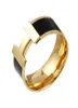 H letra anel de letra de 6mm de luxo designer de marca anéis de jóias clássicas anéis de casal de festas jóias de noivado de casamento para namorada valent2370744