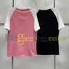 Jacquard Letter Tees Fashion Contrast Color Tshirts Designer Summer Souffable Crew Necd T-shirts