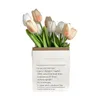 Fiori decorativi in stile tulipa artificiale Dettagli fini colori vibranti colorati plastica per il soggiorno pografia