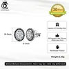 Gestüt Ohrringe Orsa Jewels Mode 925 Sterling Silber Brilliant 8A Premium CZ Oval Faux Diamond Schmuck für Frauen Lze17