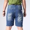 Herren -Shorts plus Szie 9xl Denim Herren Sommer Elastizität Taille Jeans Baggy Frachtmody Streetwear Short Hosen Männlich große Größe großer Größe