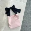 Miyagawa Bow Knot Sweet Canvas Большой сумка для женского корейского простых причинных учеников класса колледжа кросс -плечо 240430