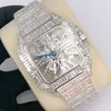 VV's van hoge kwaliteit Moissanite bezaaid met diamanten horloge voor mannen Beste mode -sieradencadeau