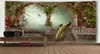 Tapisserier Vackra trädgård påfågel båge bild mandala vägg hängande tapestry vintage skog filt europeisk matta soffa4014269