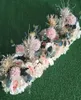 Silk Peony Rose Artificial Flower Row Diy Wedding Flear Arrangement mur décor De décor de mariage en fond de fond Garland 50100CM8599231