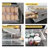 Bottiglie di conservazione per uova di uova frigorifero in plastica 24 organizzatore contenitore Frigo