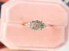 Wedding Rings GZXSJG Natural Moss Agate Gemstones Ring For Women Solid 925 Sterling Silver Koreaanse Trendy zeshoekige engagement Jewel 5880439
