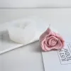 Bougies Rose Heart Candle Silicone Moule Diy Fleurs en forme de bougie en forme de savon Moule de chocolat résine Craft Valentin Gift pour petite amie