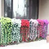 装飾的な花バイオレット人工結婚式のパーティー装飾壁吊り植物ホームガーデンアウトドア装飾アクセサリーオーキッドラベンダー