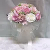 装飾的な花1PCブライダルフラワーブーケウェディングサプライ