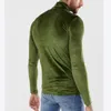 Men's T Shirts Men's sexy men's long sleeved t-shirt with golden velvet high neck, warm and versatile top, breathable and fashionable base shirt Man Tees Polos tops
