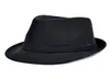 Men Trilby Hats Classic Gruby Brim Manhattan Gangster Cap Cotton Blend Fashion Women Fedora Jazz Hat8563519