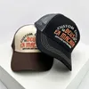 Kogelcaps Nieuwe Mens Street Dames geborduurde zachte brief American Retro Baseball Hat Ademvol Sunshine veelzijdige vrachtwagen modieus Q240429