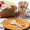 Одноразовая пластиковая посуда 300 Одноразовая деревянная посуда, набор для семейных вечеринок десертные ложки ножи для ножей.