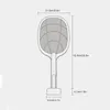 Tennis Racket Tipo Mosquito Electric Swatter Purple Light con base di ricarica che viene inserita sul 240415