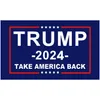 Naklejki samochodowe Trump 2024 FLAG 10 Style Donald Flagi Keep America Great Again Polyester Decor Banner dla prezydenta USA Drop dostawa au otci7
