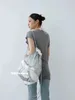 Miyagawa Koreaanse functionele zilveren wit vat boog knoop mode rugzakken cusal pittig meisje y2k bandage backpack 240430