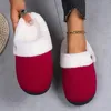 Casual Shoes Unisex Slip On Fuzzy House Slipper Winter Memory Foam Slippers Scuff Outdoor Indoor Warm Plush Bedroom Shoe With Faux Fur