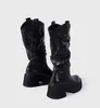 2024 Designer de primeira linha Naked Wolfe Botting Designer Martin Boots Tornozelo Martin Boots Pocket Pocket Black Boot Nylon Sapatos militares inspirados Boots de combate Tamanho da caixa 35-40