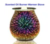Essential Oil Diffuser Electric Candle Warmer Glass Tart Burner 3D Effect Night Light Wax Melt Warmer For Home Office Bedroom Y2008146588
