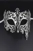 Halloweenowa maska ​​zabawa biała maska ​​ślubna złota srebrna metalowa masy weneckie opera halloween imprezy Ball Masks Black Prom Costum3487681