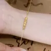 Chaîne Bracelet des perles de transfert minimaliste pour femmes Bracelet de charme de balle de couleur or coréen pour femmes pour femmes bijoux accessoires