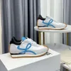 new Spain Shoe Flow Runner Loeweee Shoe Loewew Flow Runner In Nylon And Suede Lace Up Forrest Gump Shoes Sneaker With Soft Upper Honey Rubber shoe designer flow shoe 87