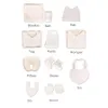 100% biologisch katoen geboren babykleding set wintertype 10 items geboren layette voor baby's groothandel 240424