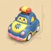 BABY Cartoon Toy Car Mini Press Go Vehicle Inertia Pull Back Early Education Education Growling Toys per Toddlers Boys 240430