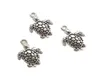 HELA 100stiska havssköldpaddor antika silver charms hängen retro smycken gör diy nyckelring hänge för armband örhängen 1317m2983322