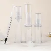 Lagringsflaskor 5/10 ml Travel Sub-Bottling Set As Vacuum Spray Lotion Kosmetisk tom påfyllningsbar flaskchampo duschrör